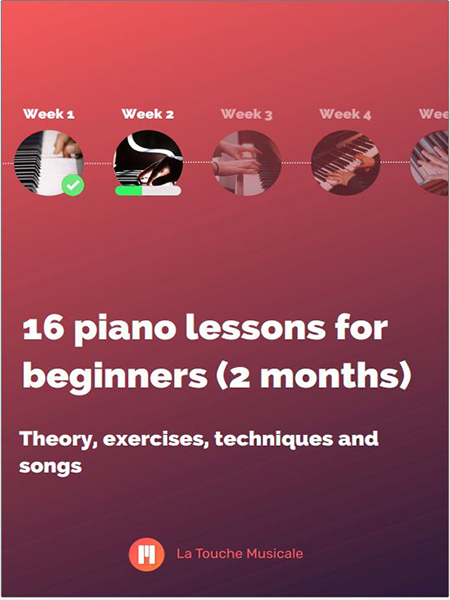 16 Piano Courses – Lesson for Beginners (2 Months)