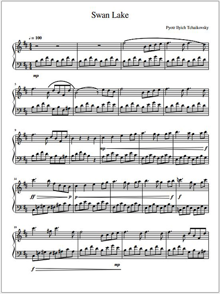 Swan Lake Theme – Tchaikovsky
